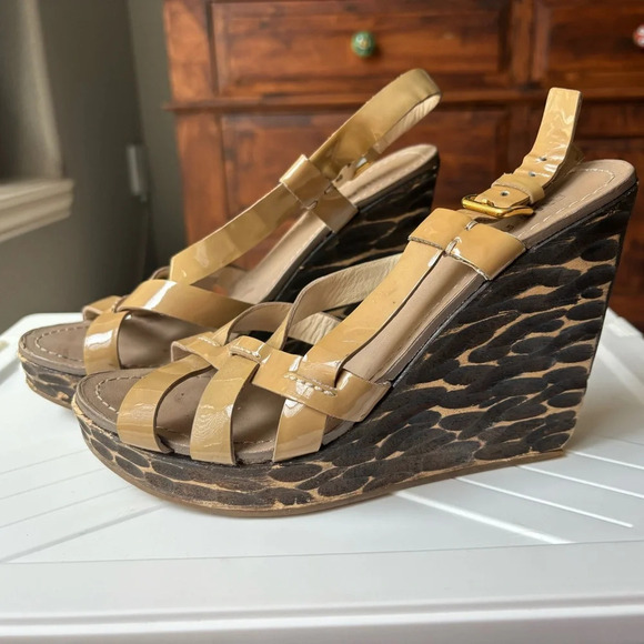 Miu Miu Wedge Sandals - Picture 1 of 10